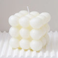 Handmade Aroma Cube Candle with Decorative Soy Wax Design for Weddings and Home Ambience