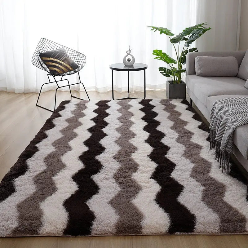 Long Hair Fluffy Nordic Carpet for Bedroom, Children’s Room, and Bedside Use