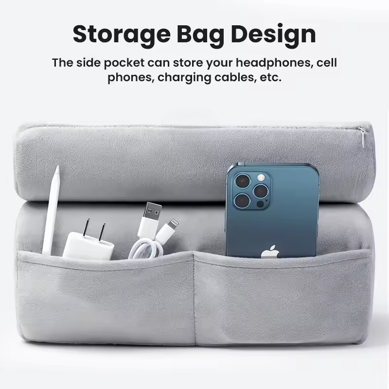 Tablet Pillow Stand Soft Foam Holder for iPad Phone and Laptop Comfortable Support for Bed Lap and Desk Use