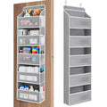 5 Shelf Over Door Organizer with Reinforced Structure and Large Pockets for Bedroom, Bathroom, and Pantry Storage