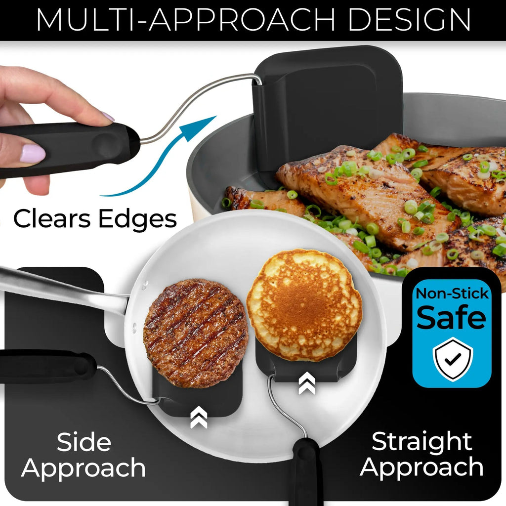 Stainless Steel Spatula with Adjustable Angle Design for Frying and Flipping