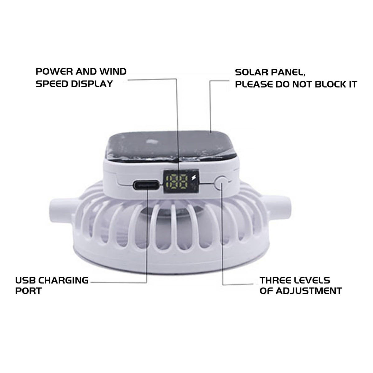 Solar Breeze Hat with Built In Cooling Fan and Mesh Sun Protection Design for Outdoor Activities