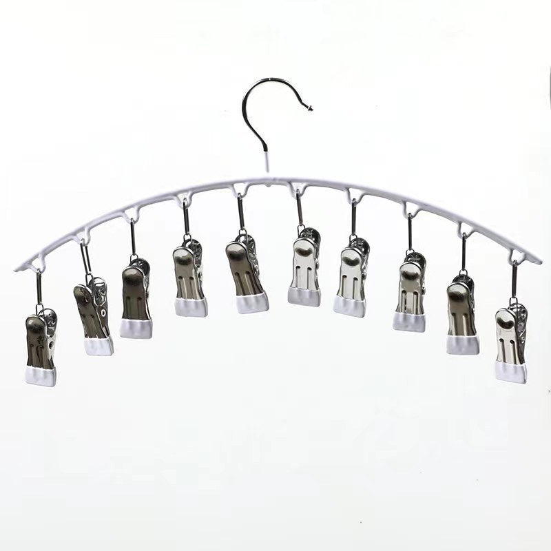2Pcs Curved Legging Organizer Hanger with Clip Design for Closet and Wardrobe Storage