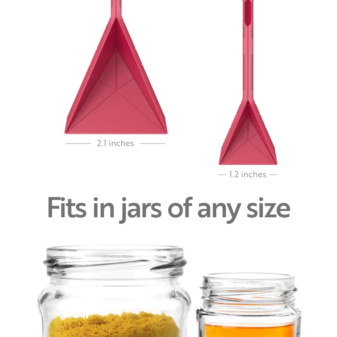 2 Pcs of 3 In 1 Folding Measuring Spoon with Compact Flat Design for Cooking and Baking Preparation