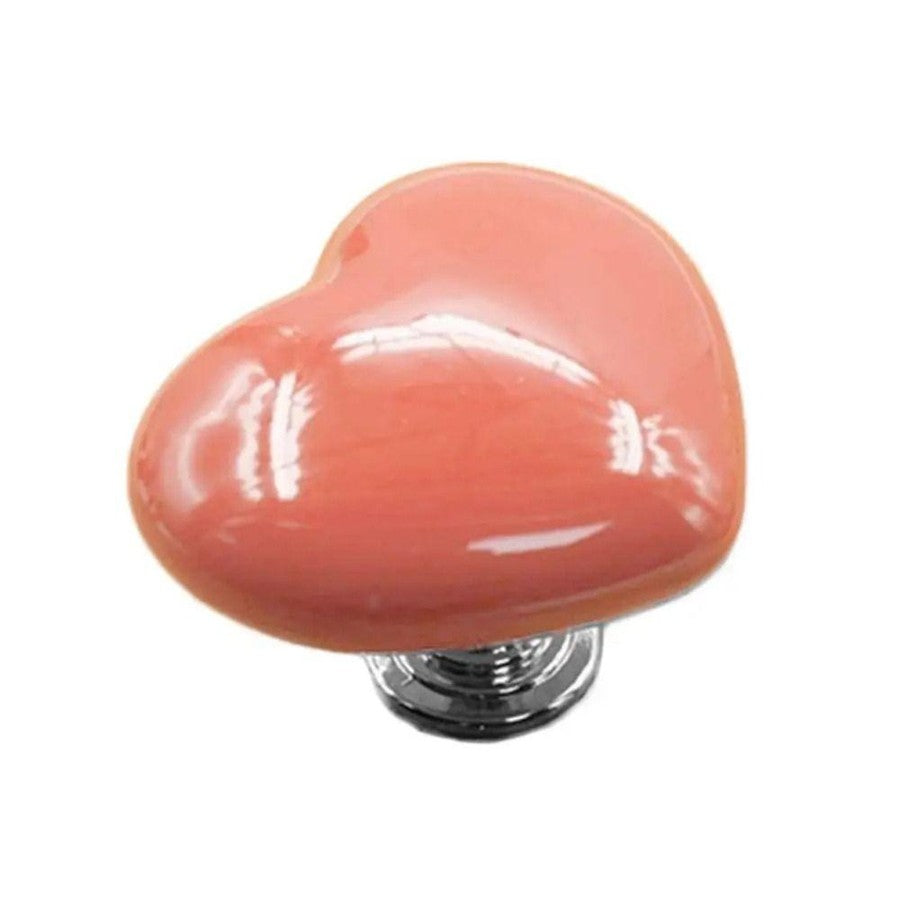2 Pcs Heart Shaped Toilet Flush Handle with Decorative Press Button Design for Bathroom Tank Use