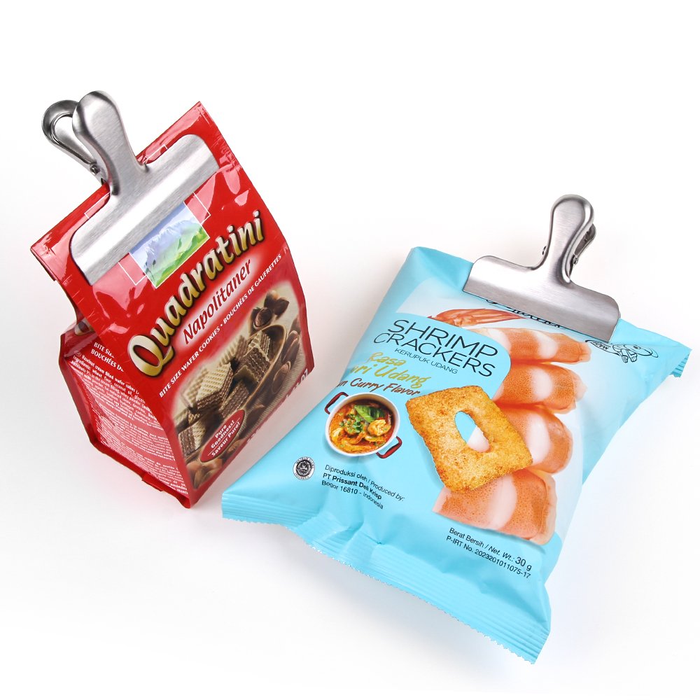 Stainless Steel Food Bag Clips for Airtight Snack Storage