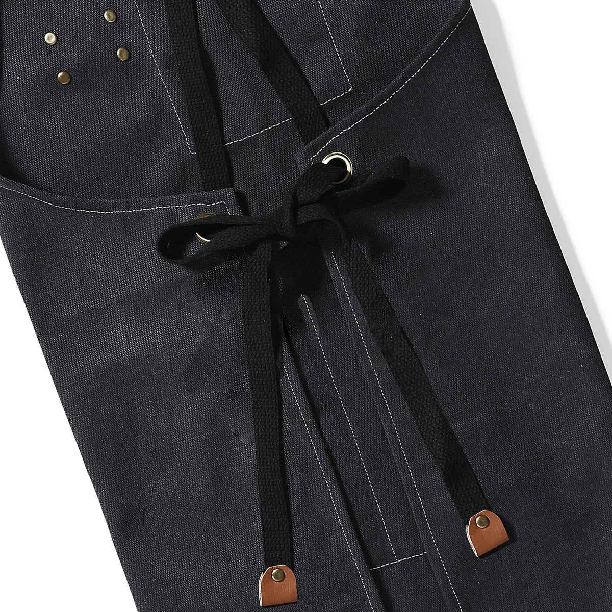27×30" Cotton Canvas Cross Back Chef Apron with Oversized Pockets for Kitchen and Workshop