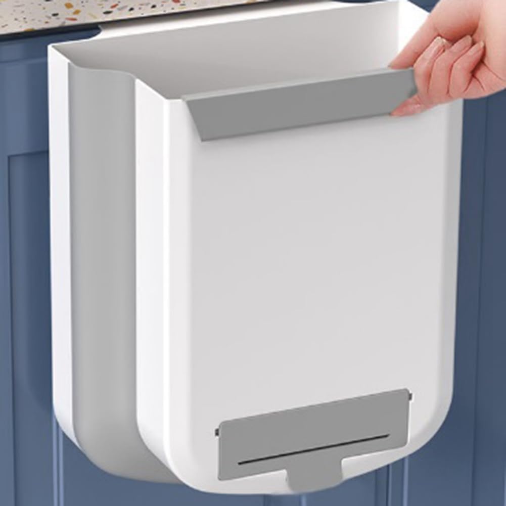 Foldable Wall Mounted Trash Bin for Kitchen Bathroom