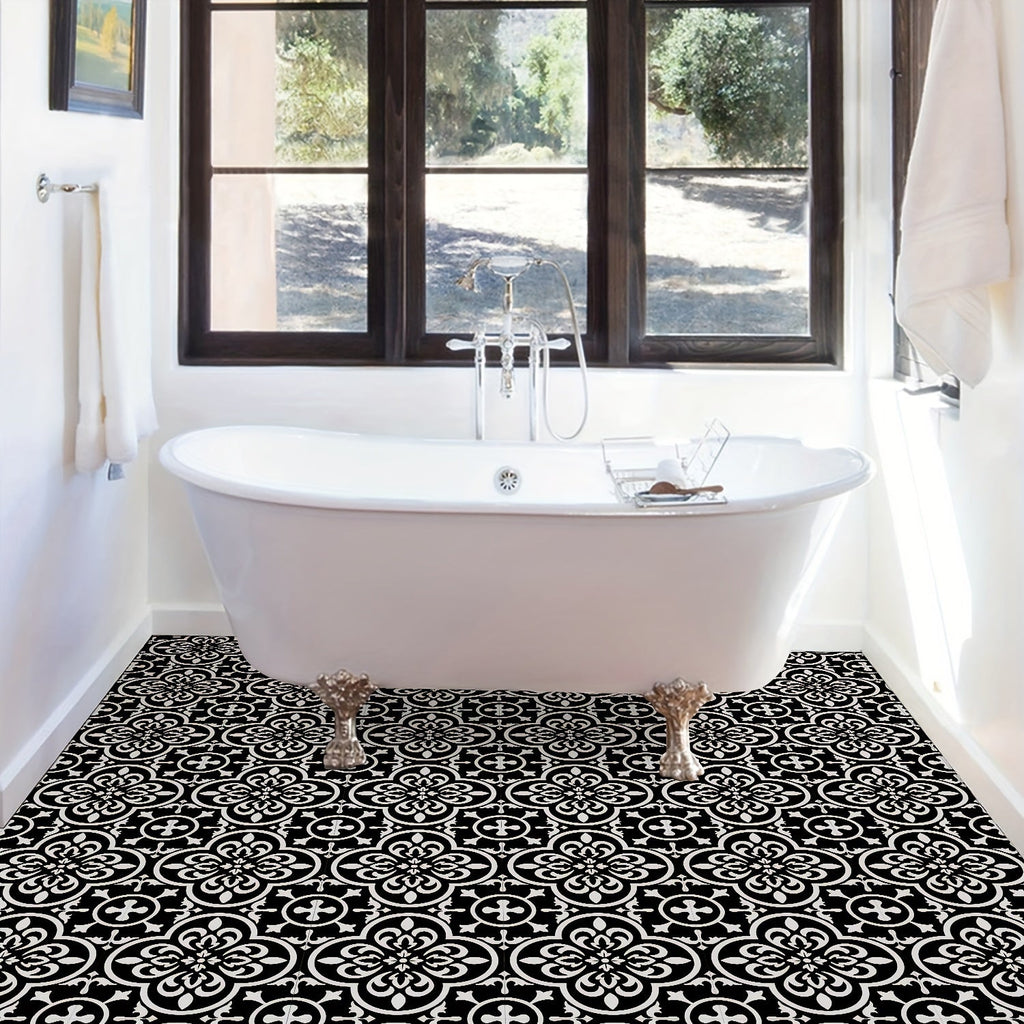 Peel Tile Stickers with Waterproof PVC Design for Kitchen and Bathroom Decoration