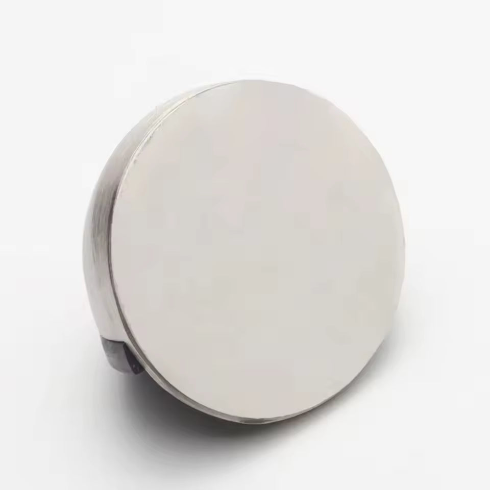 2 Pcs Magnetic Door Stoppers Stainless Steel with Adhesive or Screw Mount for Floor or Wall Door Hold Function