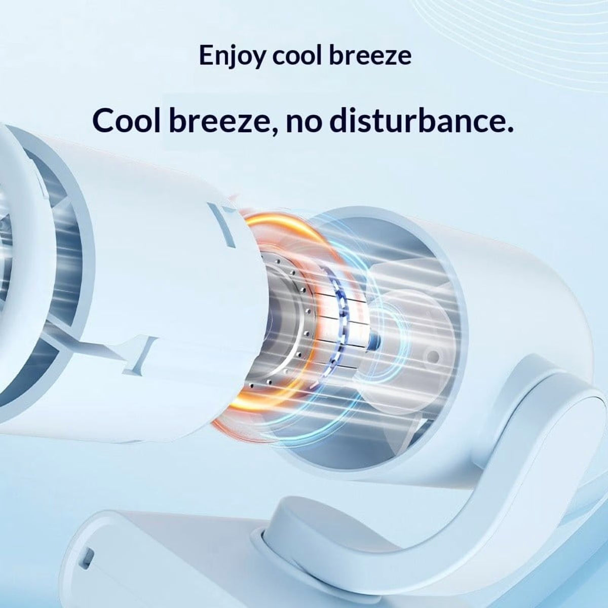 Mini Clip Fan with Digital Display and 199-Speed Control for Outdoor Desk Hat and Umbrella Use