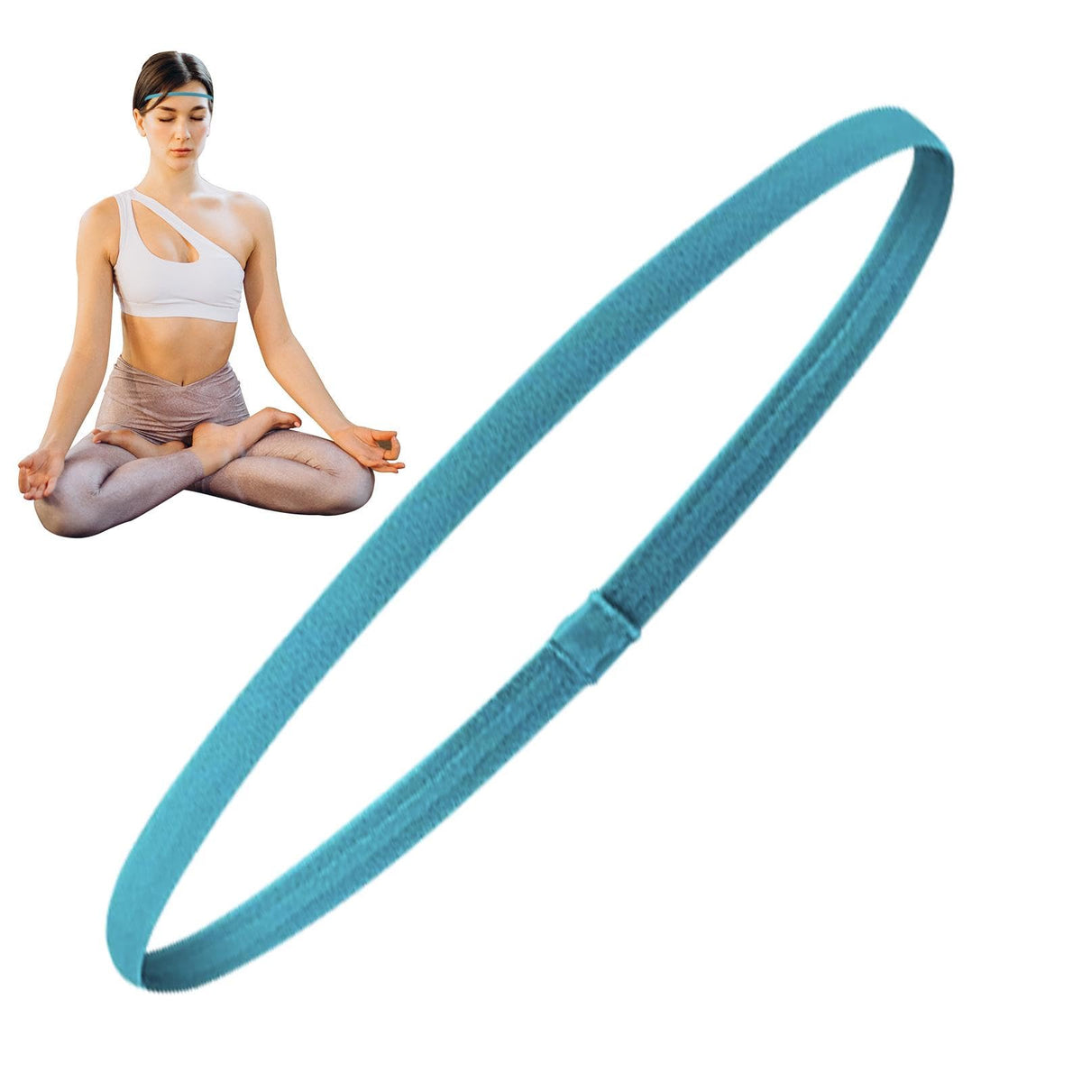 4Pcs Elastic Sports Headbands with Non Slip Design and Stretch Fit for Daily Exercise and Active Wear