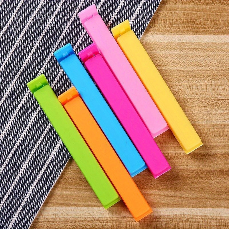 Plastic Food Bag Clips Set for Snack Sealing Storage