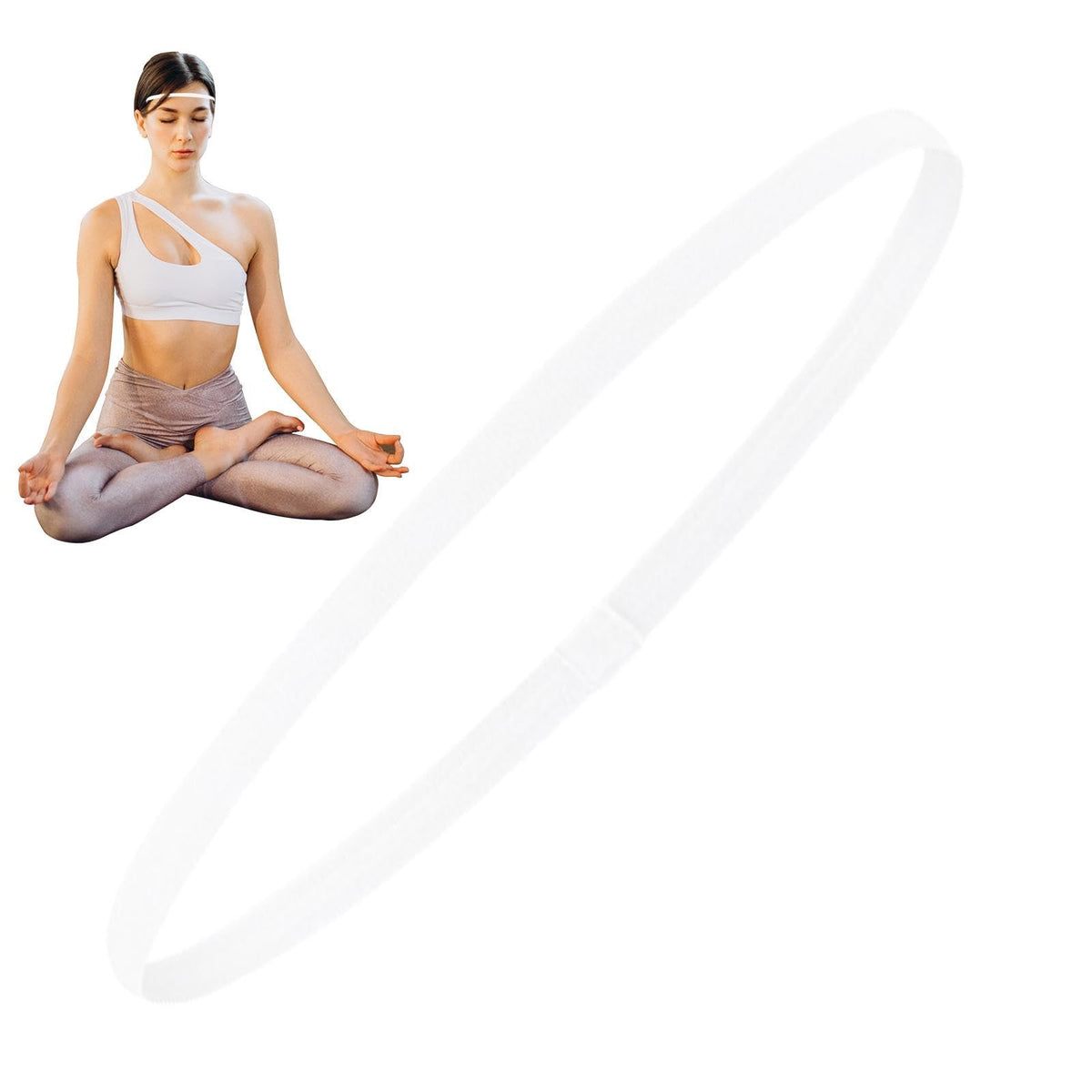 4Pcs Elastic Sports Headbands with Non Slip Design and Stretch Fit for Daily Exercise and Active Wear