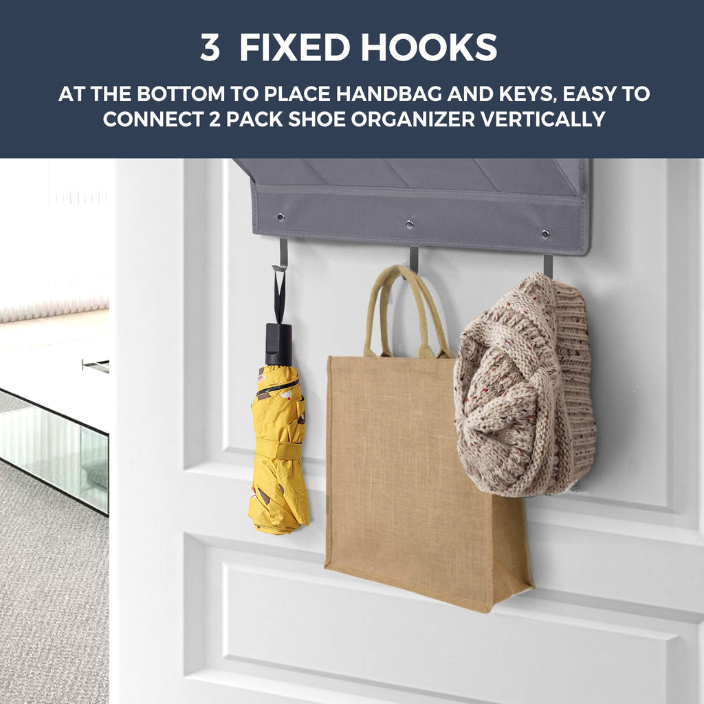 Over Door Shoes Organizer with Multi Pockets