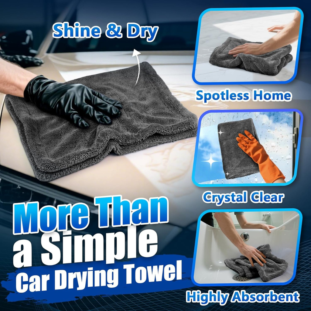 Microfiber Drying Towel with Quick Dry Absorbent Weave for Bath and Home Use