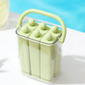 Silicone Popsicle Mold with Lid and Long Bar Ice Tray Design for Homemade Frozen Treats