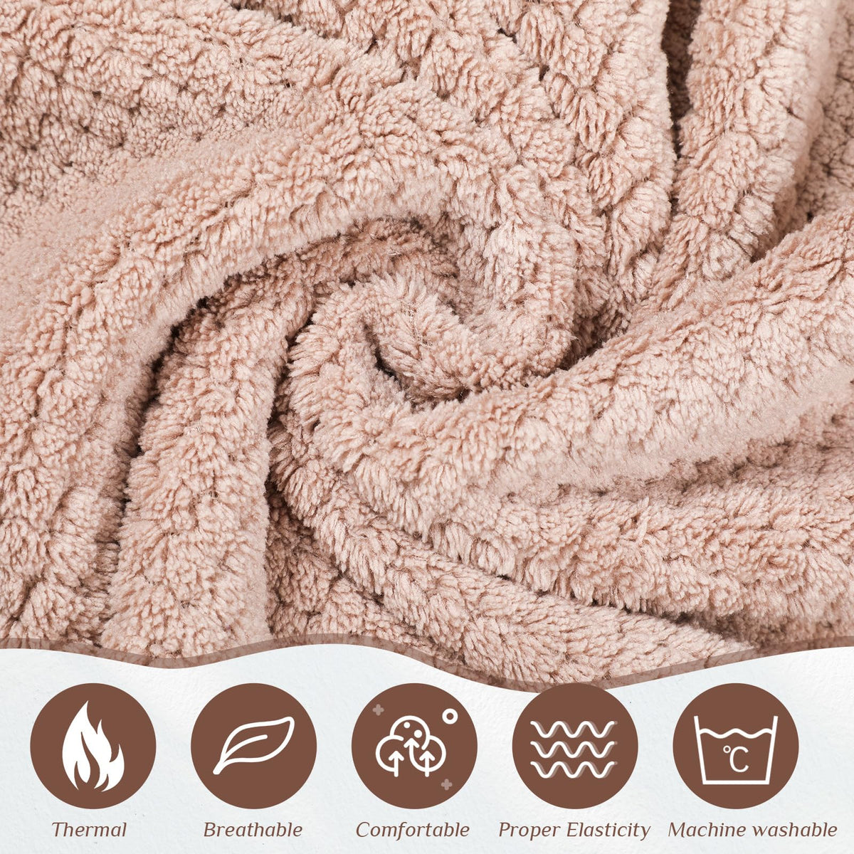Bath Towel Wrap Set with Quick Dry Microfiber Design for Home Shower and Spa Use