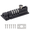 Combination Gate Latch with Sliding Bolt Mechanical Code Design for Doors Gates and Storage Areas