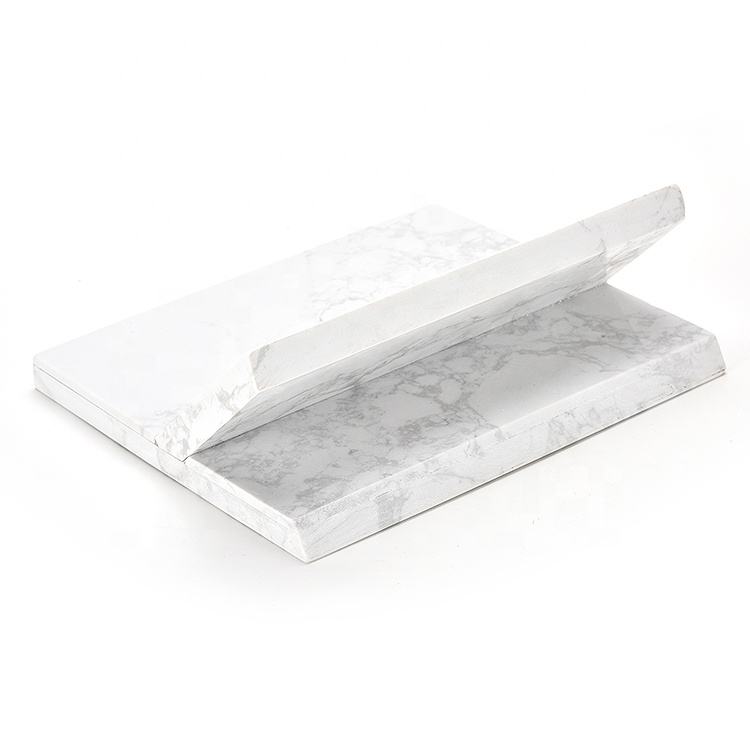 Marble Magnetic Knife Holder Stand with Countertop Display Design for Kitchen Knife Organization