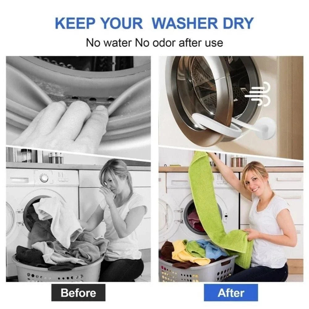 Magnetic Washing Machine Door Holder with Adjustable Prop Design for Laundry Room Airflow