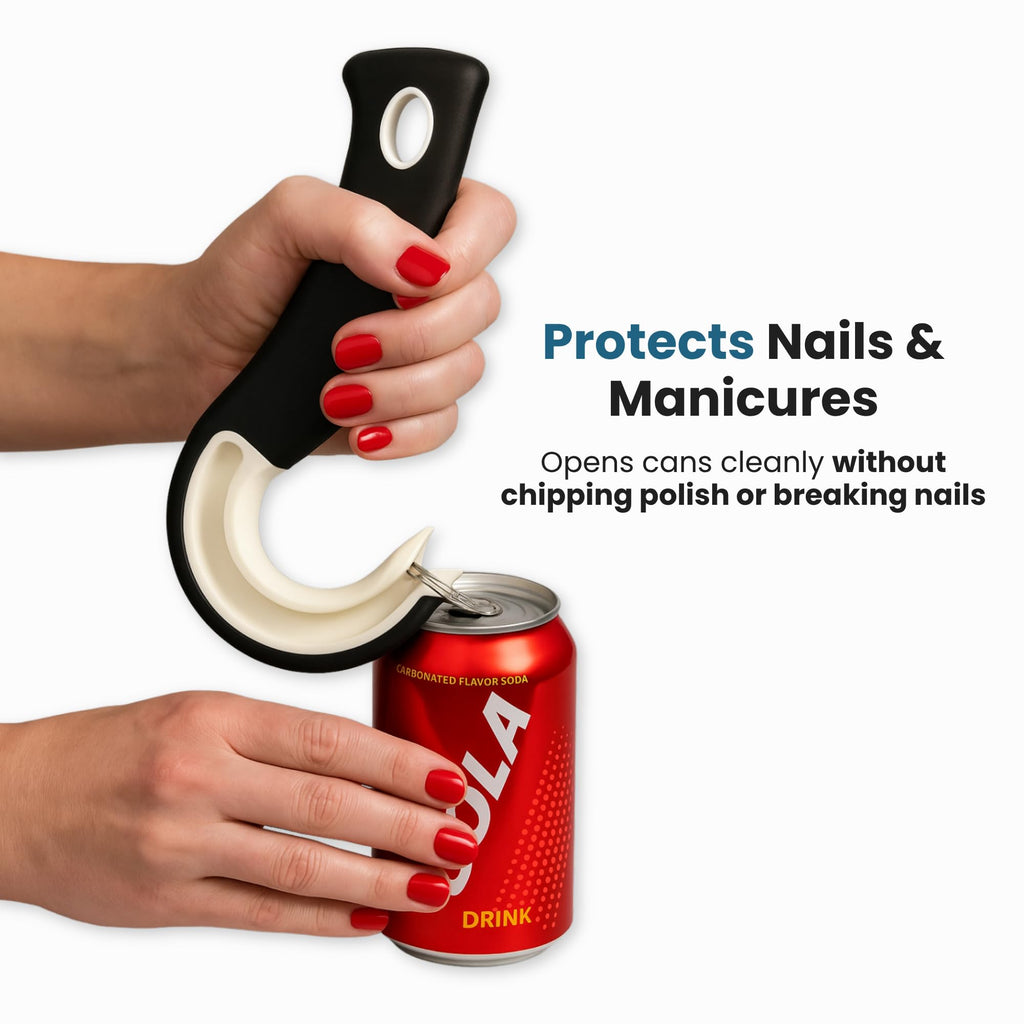 Easy Grip Ring Pull Can Opener Manual Pull Tab Tool