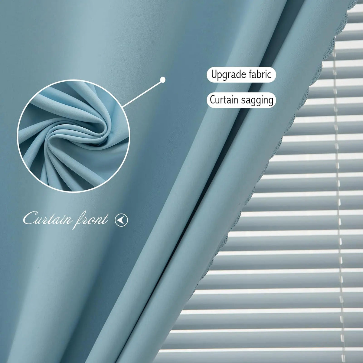 Eco-Friendly Polyester Full Blackout Velcro Sun Shield Curtain with UPF100 Protection for Light Control and Seasonal Use