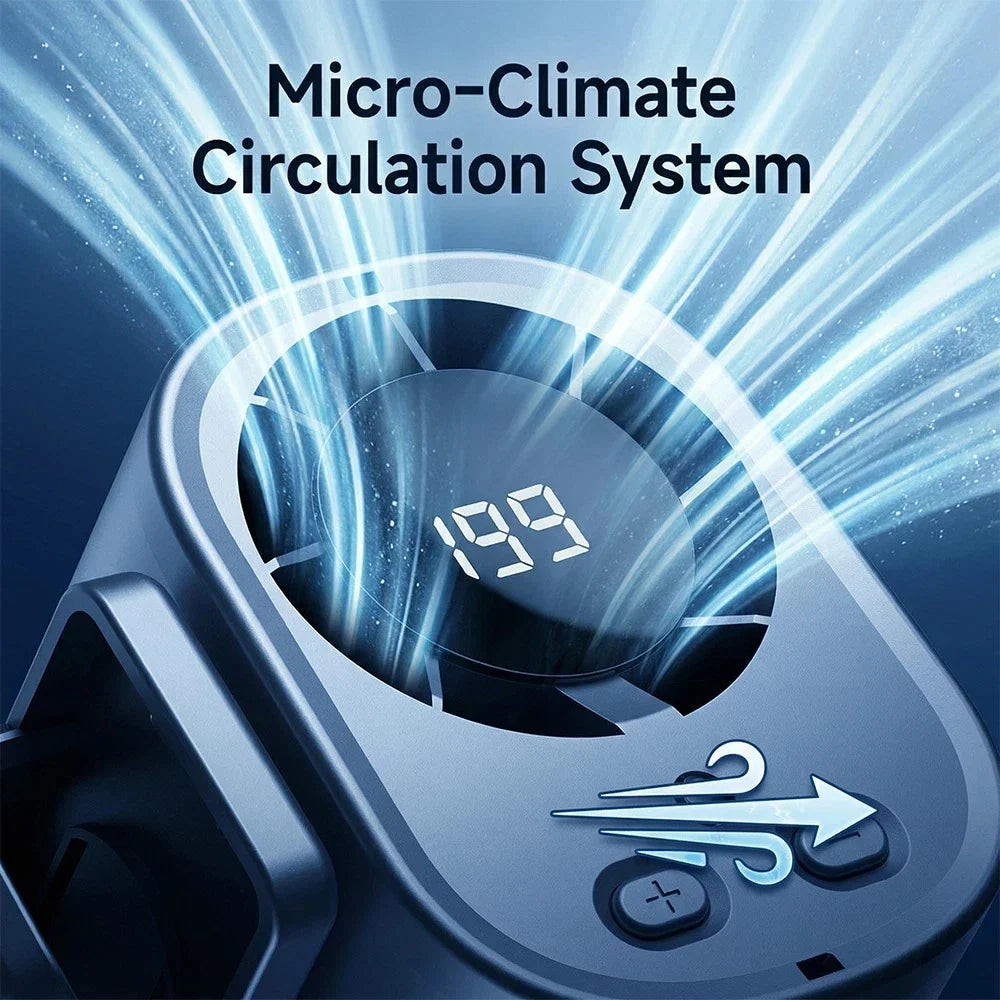 Portable Clip On Rechargeable Fan with 360° Rotation, 100 Speed Control and USB Charging for Indoor and Outdoor Use