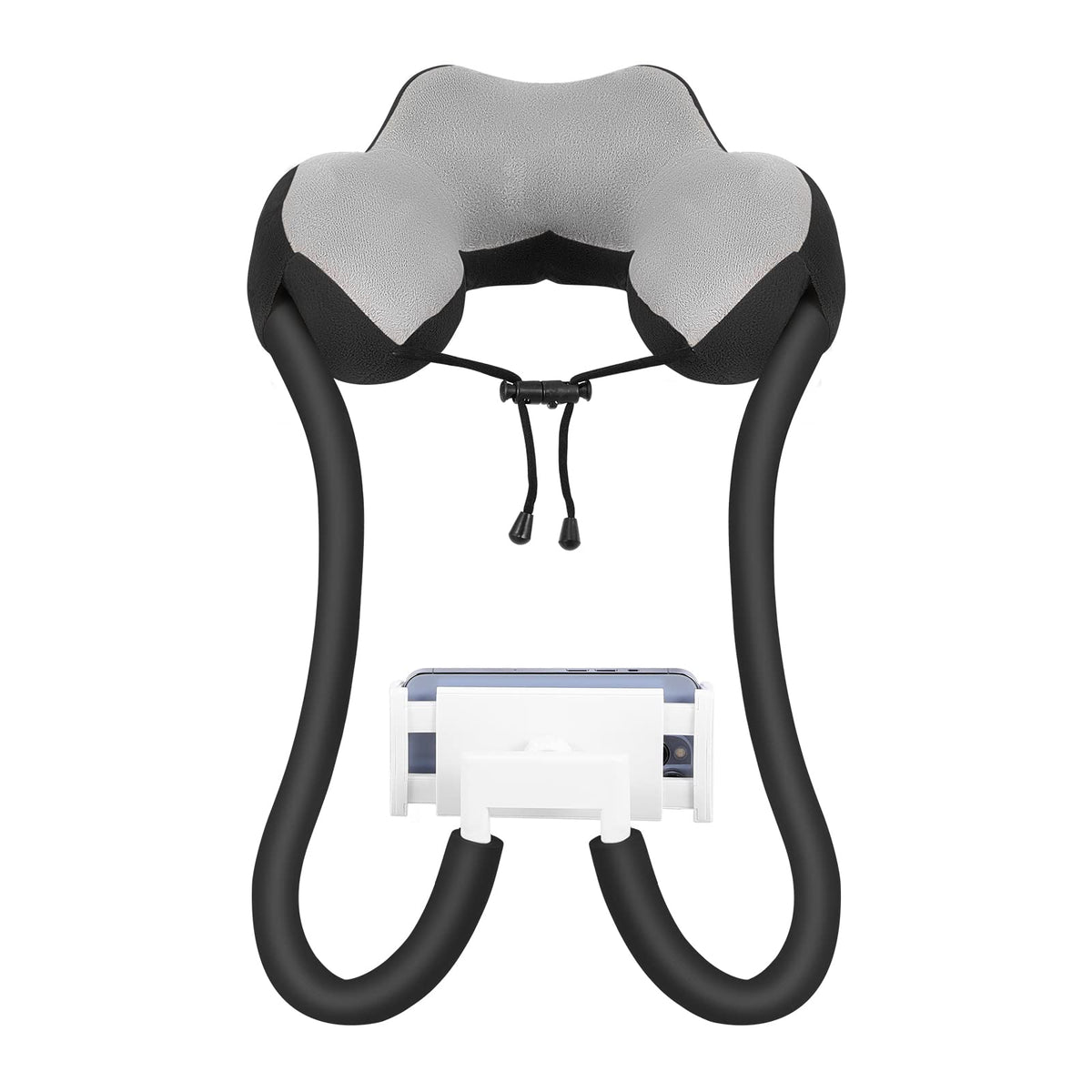 Neck Phone Holder with Flexible Gooseneck and 360° Rotation for Hands Free Viewing on Phones and Tablets