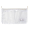 Refrigerator Mesh Organizer Bag with Double Compartment Hanging Design for Sauce Packet and Kitchen Storage
