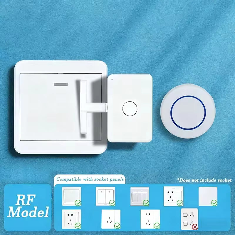 Wireless Remote Button Pusher with No Wiring Design for Lights Switches and Small Tools (Included Remote Control Switch)