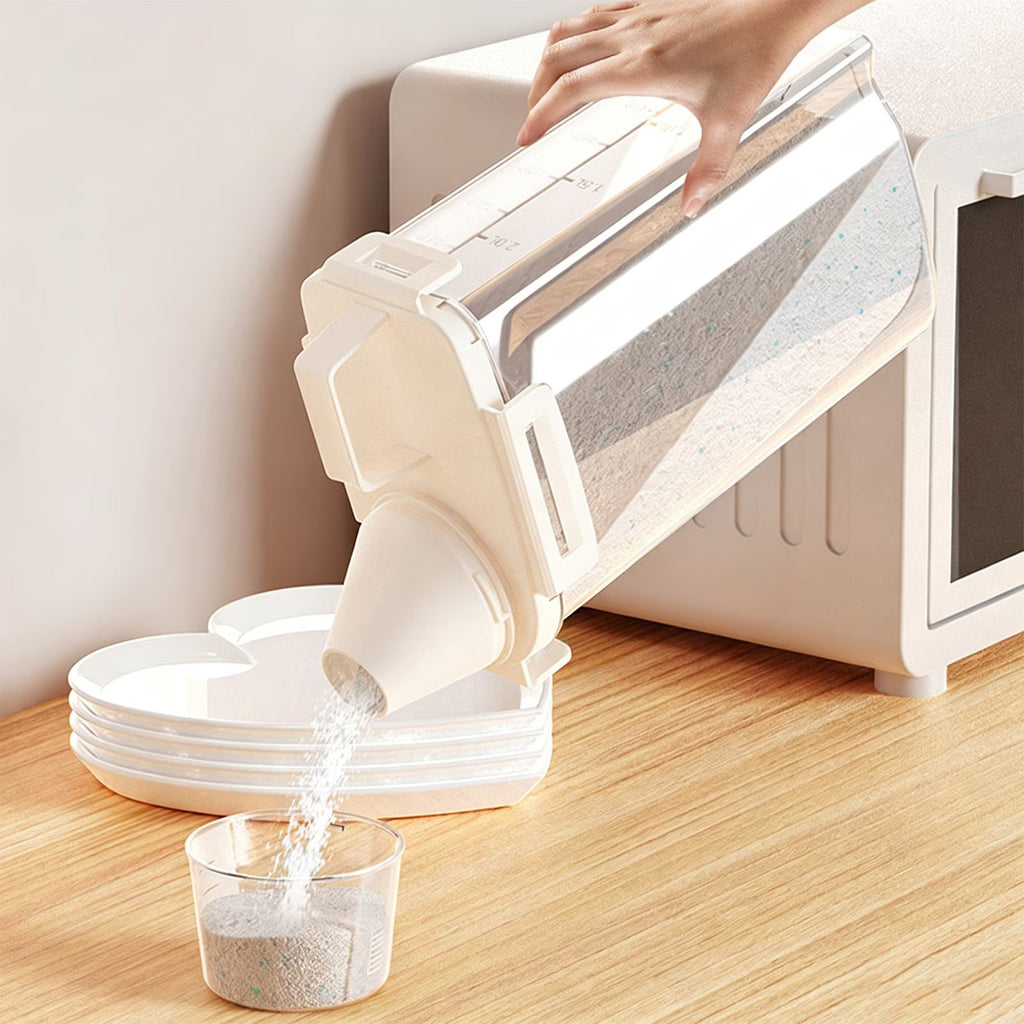 2.5L Moisture-Proof Sealed Storage Container for Grains, Nuts, Flour, Rice, and Other Dry Foods, Food-Grade PP Plastic