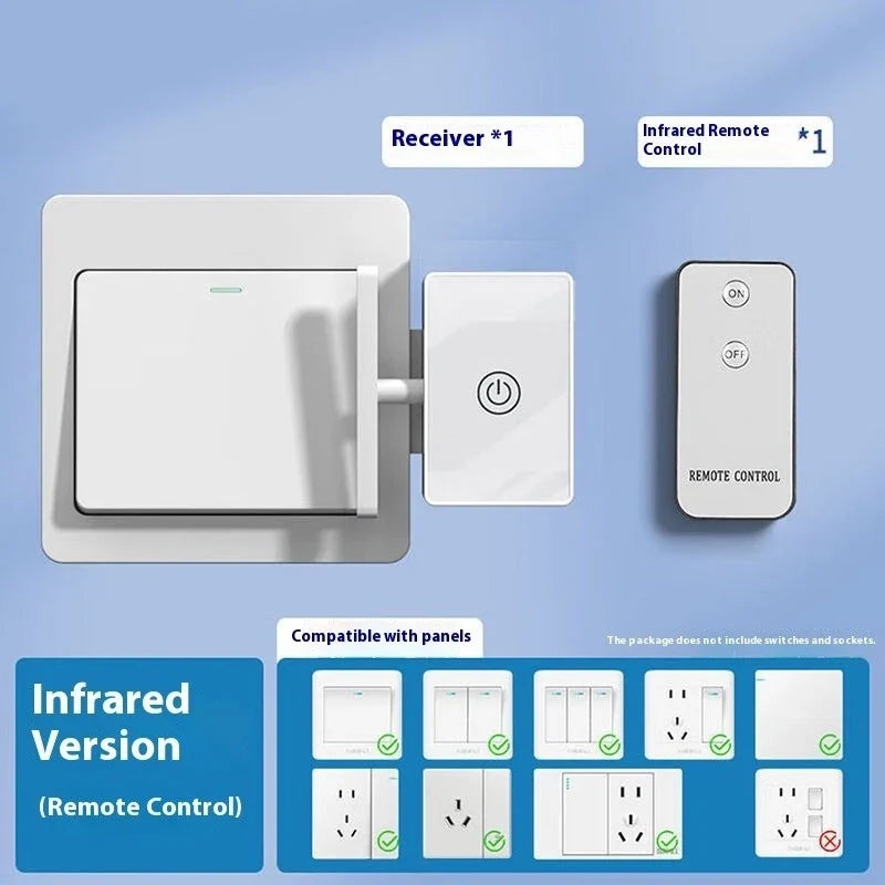 Wireless Remote Button Pusher with No Wiring Design for Lights Switches and Small Tools (Included Remote Control Switch)