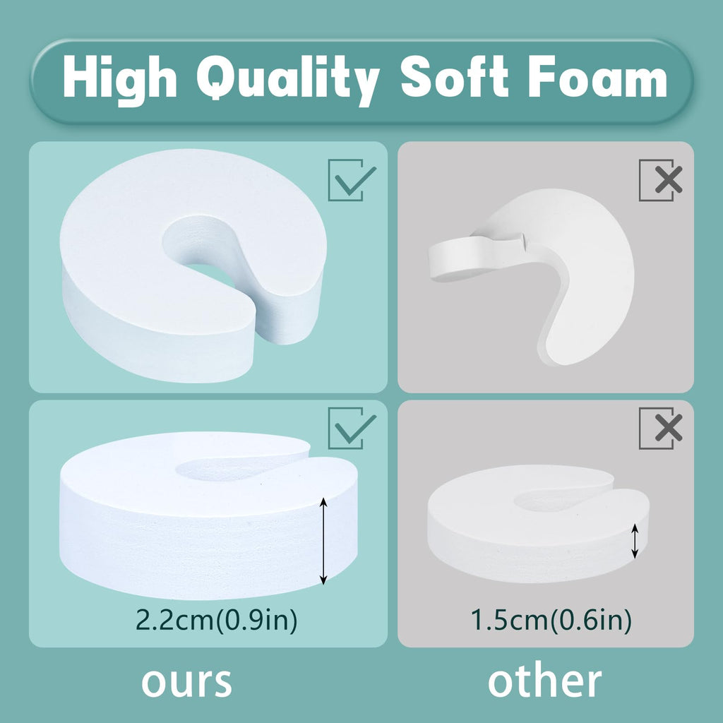 Foam Door Guards with Soft Anti Slam Design for Child Safety and Finger Protection