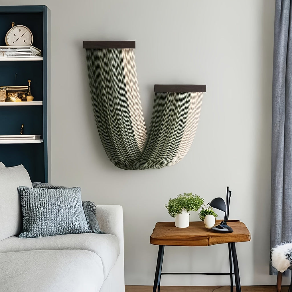 Bohemian Wall Hanging Tapestry Handwoven Cotton with Tassel Design for Living Room Bedroom and Home Decor