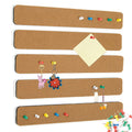 Removable Cork Board Wall Message Board Set for Office Notes, Photo Display and Home Desk Organization
