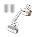 Brass Faucet Extender with 1440 Degree Rotation and 4 Spray Modes for Kitchen Sink Cleaning and Rinsing Use (2 Filter Cartridges Included)