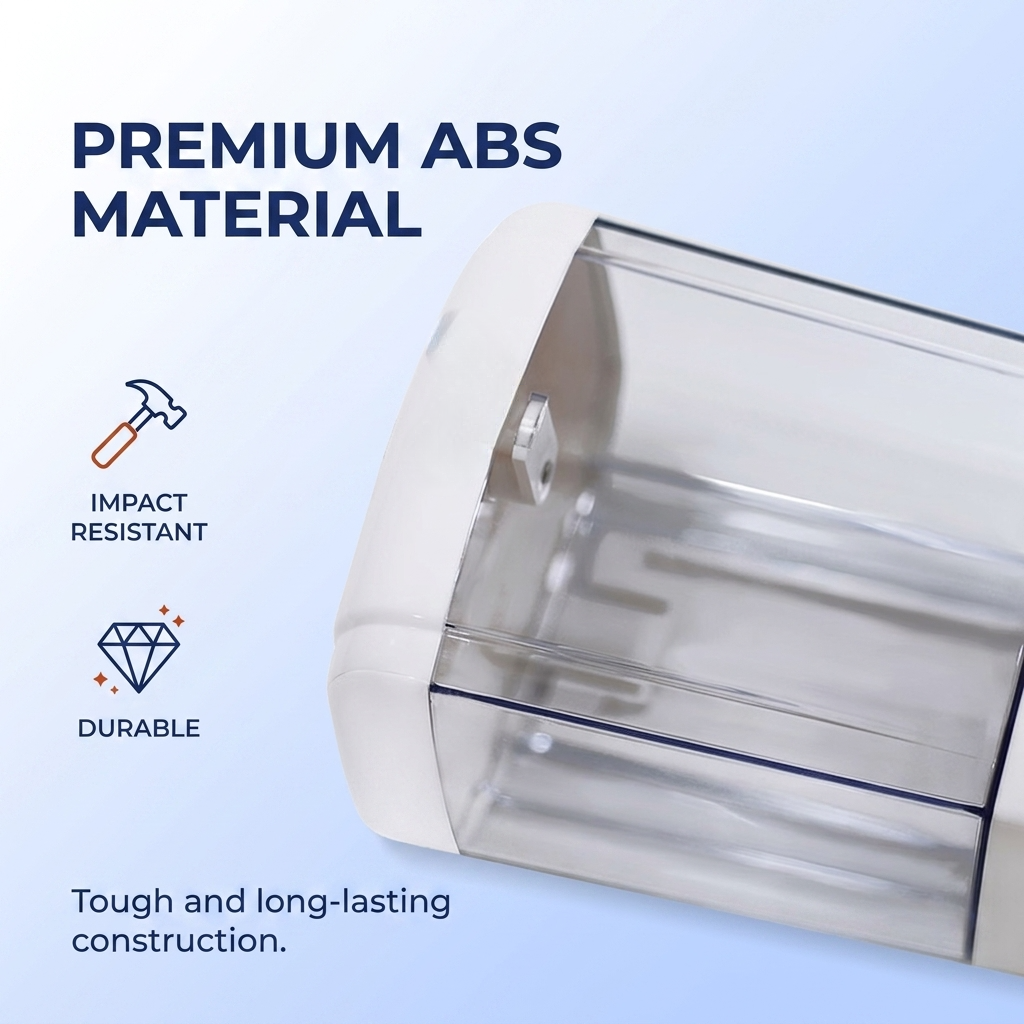 Wall Mounted Soap Dispenser with Transparent 500 ml Manual Press Design for Bathrooms Offices and Shared Sinks
