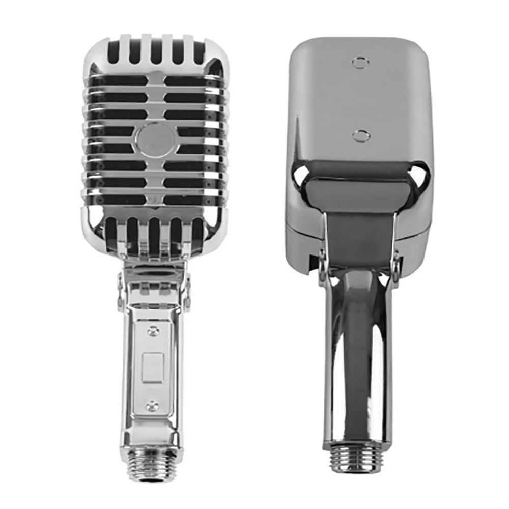 Microphone-Shaped Shower Head with High Pressure ABS Design for Bathroom Use