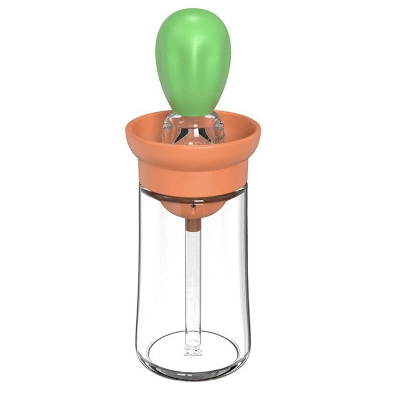 Oil Dispenser Bottle with Silicone Brush and Spray Function for Cooking and Baking Use
