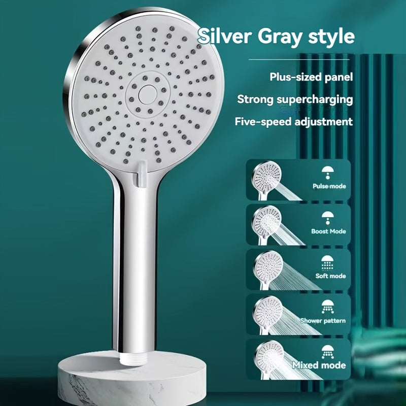 Ceiling Mounted Shower Head with 25cm Rainfall Top Spray Design for Bathroom Shower Setups (Shower head + 1.5-meter black Hose + Base)