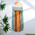 Boho Macrame Sunrise Wall Hanging Cotton Dream Catcher Style Tapestry for Bedroom Living Room Decor