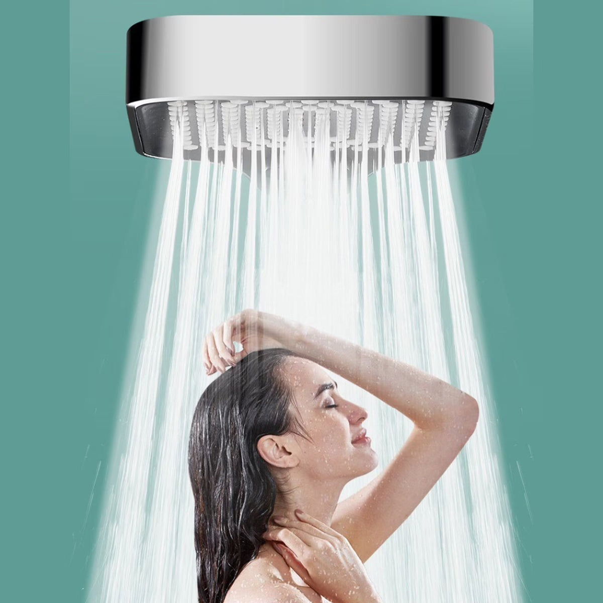 7-Mode Shower Head Set with Large Handheld Nozzle and 79-Inch Hose for Bathroom Shower Use (Included Shower head + 1.5-meter Explosion-Proof hose