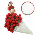 Crochet Rose Blanket with Handcrafted Floral Design for Cozy Home Decor