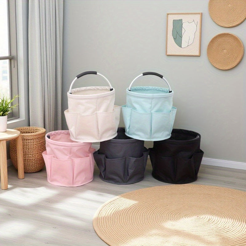 Large Folding Utility Storage Tote with Handle Design for Cleaning Supplies Picnic and Outdoor Organization