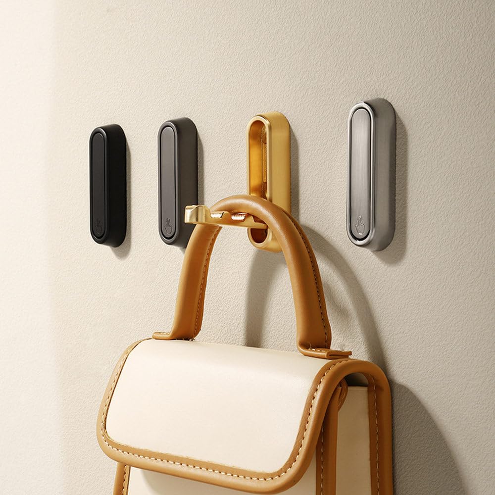 Folding Wall Hooks with Space Saving Foldable Design for RV Bathroom and Home Organization 3×1×1" (7.3×2.4×1.3cm)