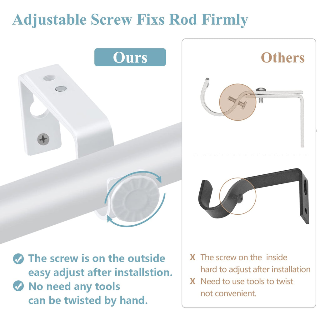 Elegant Curtain Bracket with Adjustable Iron Design for Home Curtain Installation