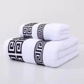 Quick-Dry Cotton Bath Towel Set with Thick Soft Texture for Daily Bathroom Use