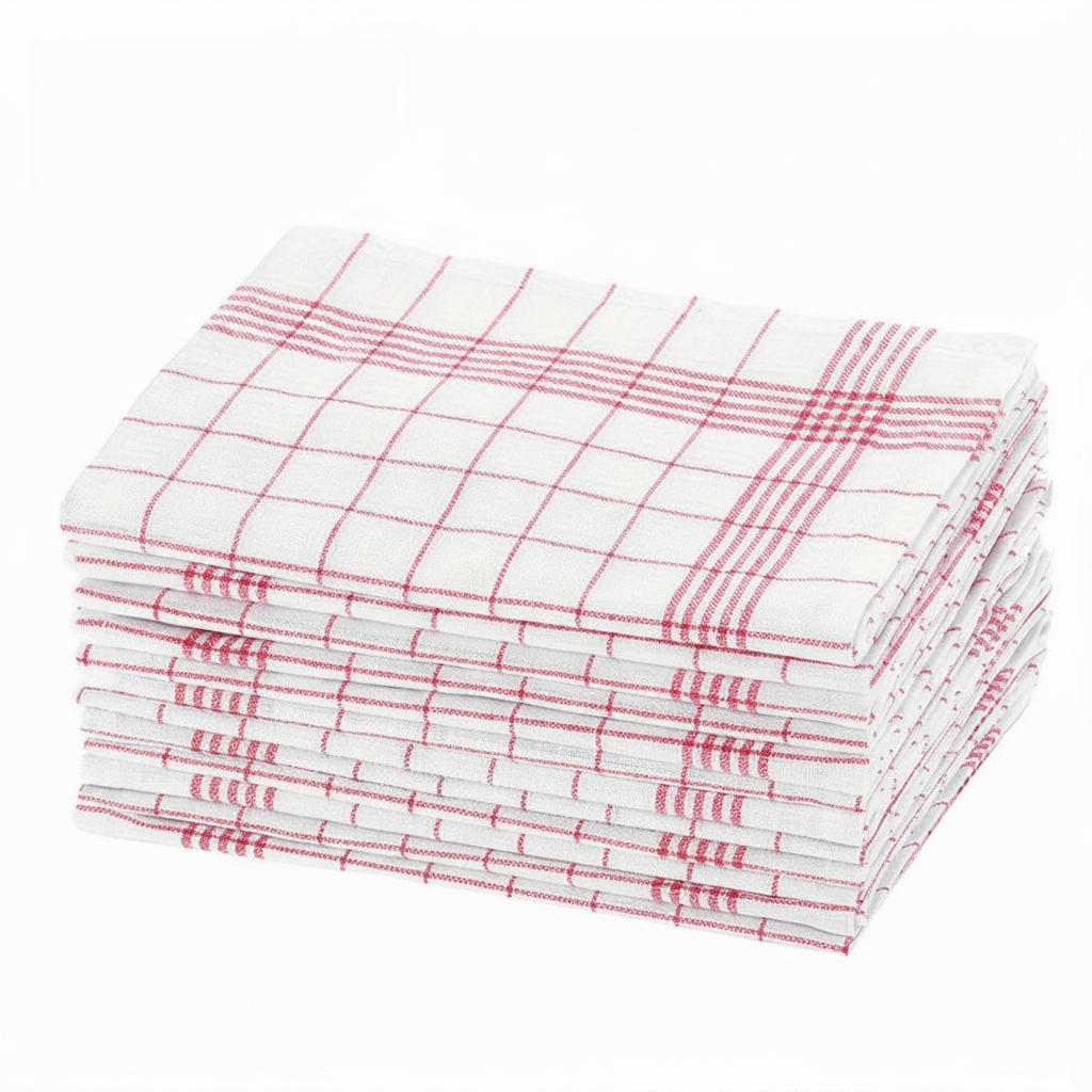 Kitchen Dish Towels Set with Soft Absorbent Lint Free Weave for Everyday Cooking and Serving