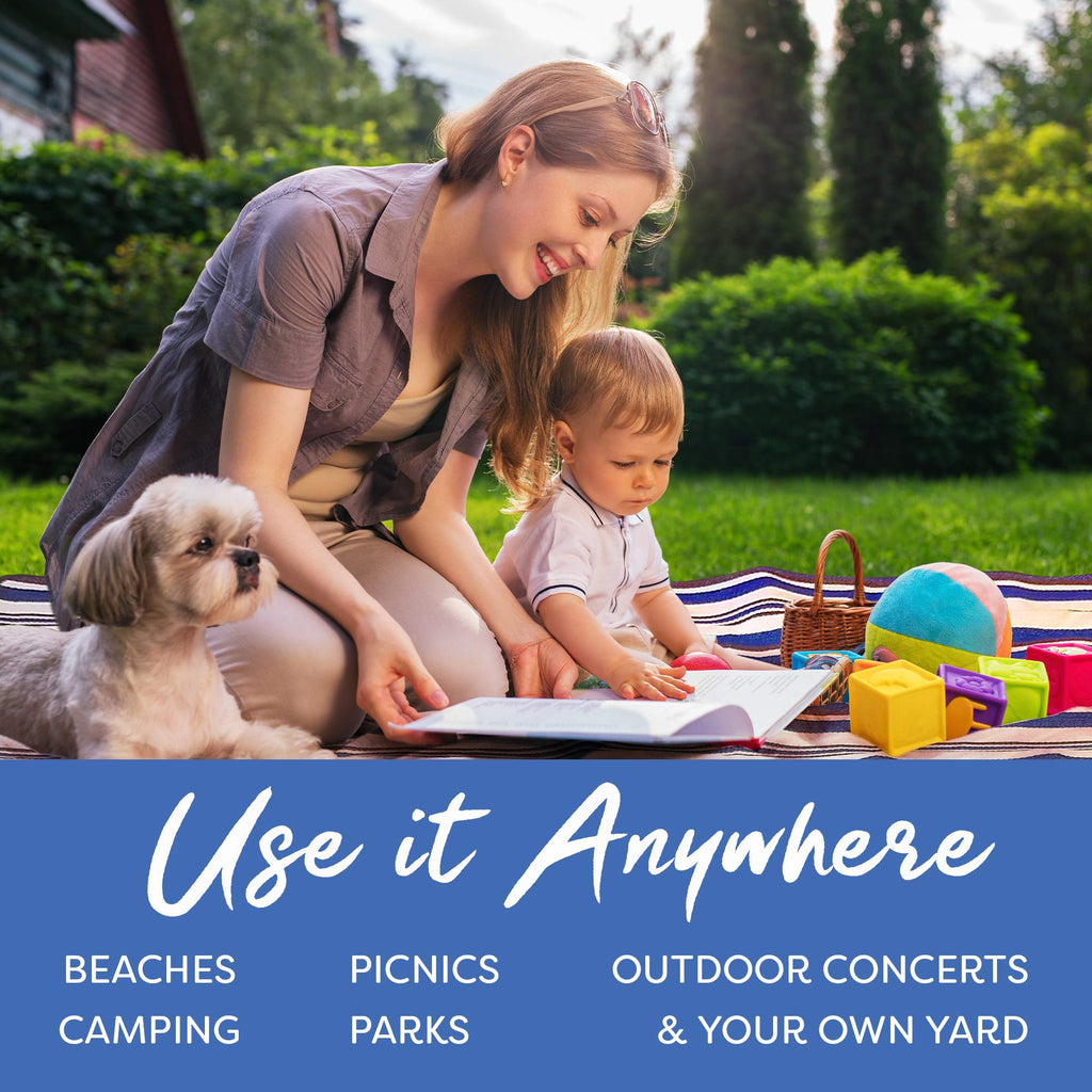 Outdoor Waterproof Portable Picnic Mat with Double-Layer Moisture-Proof Design, Suitable for Camping, Beach, or Grass Activities